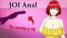 Abspielen Joi Orifice Hentai: Tu novia quiere probable su dildo doble.