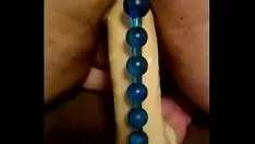 Reproducir Dildo tentar con orificio de hilo de cuentas