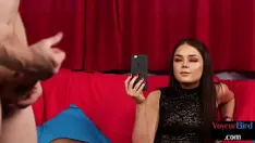 Reproducir Cfnm voyeur amateur femdom babe mira hombre se masturba en ella