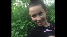 Abspielen Quickie im wald, aufgenommen mit dem smartphone