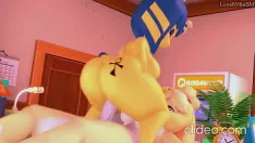 Play Ankha bounces on isabella's cock