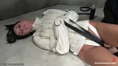 Reproduzir Restringir o gatinho milf brincando em uma prancha maluca